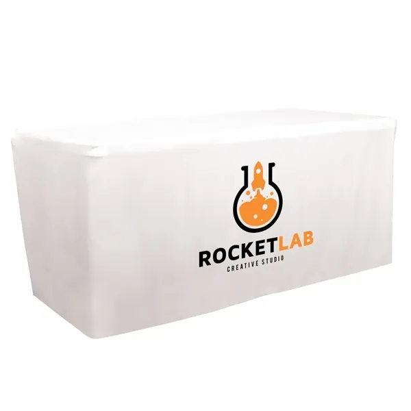 6' fitted table throw made of polyester poplin with 4 sided... from ASI 87188 Showdown Displays