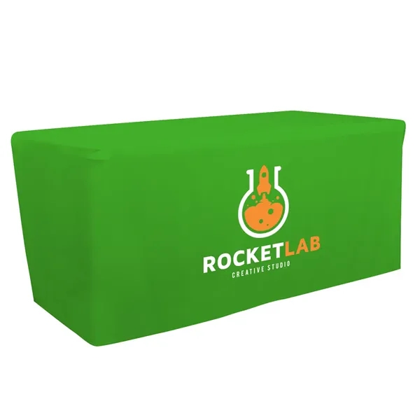 6' fitted table throw made of polyester poplin with 4 sided... from ASI 87188 Showdown Displays