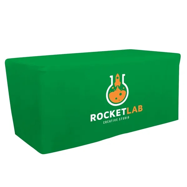 6' fitted table throw made of polyester poplin with 4 sided... from ASI 87188 Showdown Displays