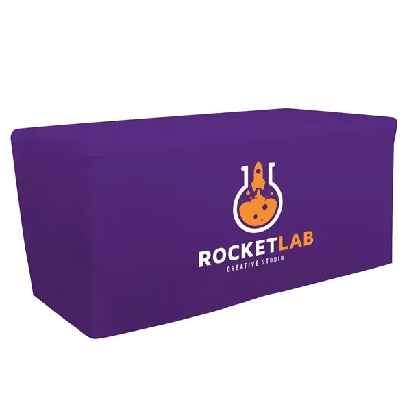 6' fitted table throw made of polyester poplin with 4 sided... from ASI 87188 Showdown Displays