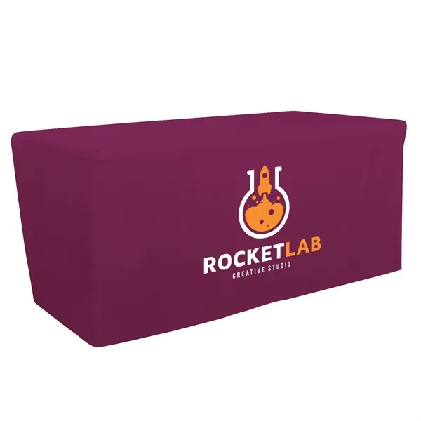 6' fitted table throw made of polyester poplin with 4 sided... from ASI 87188 Showdown Displays