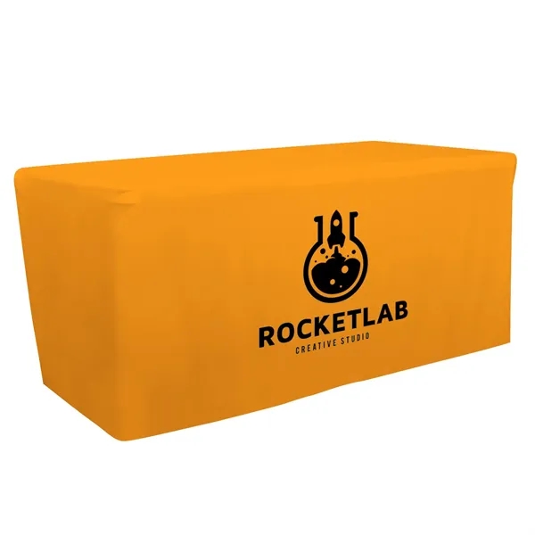 6' fitted table throw made of polyester poplin with 4 sided... from ASI 87188 Showdown Displays