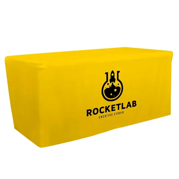 6' fitted table throw made of polyester poplin with 4 sided... from ASI 87188 Showdown Displays