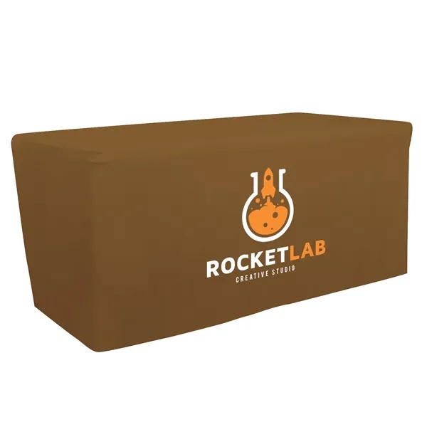 6' fitted table throw made of polyester poplin with 4 sided... from ASI 87188 Showdown Displays