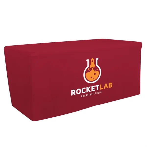 6' fitted table throw made of polyester poplin with 4 sided... from ASI 87188 Showdown Displays