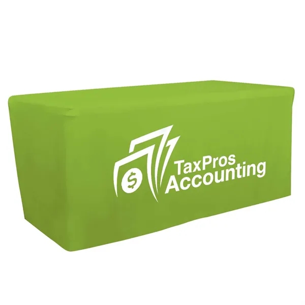 6' fitted table throw made of polyester poplin with 4 sided... from ASI 87188 Showdown Displays