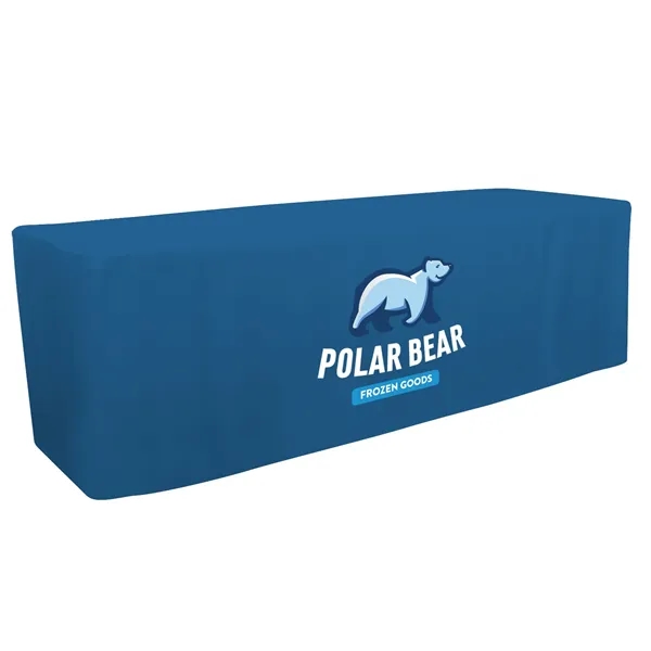 8' fitted table throw made of polyester poplin with 4 sided... from ASI 87188 Showdown Displays
