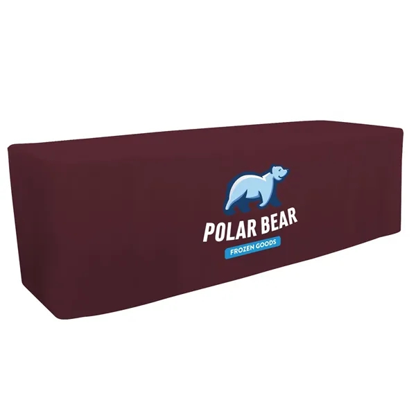 8' fitted table throw made of polyester poplin with 4 sided... from ASI 87188 Showdown Displays