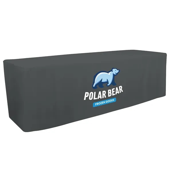 8' fitted table throw made of polyester poplin with 4 sided... from ASI 87188 Showdown Displays