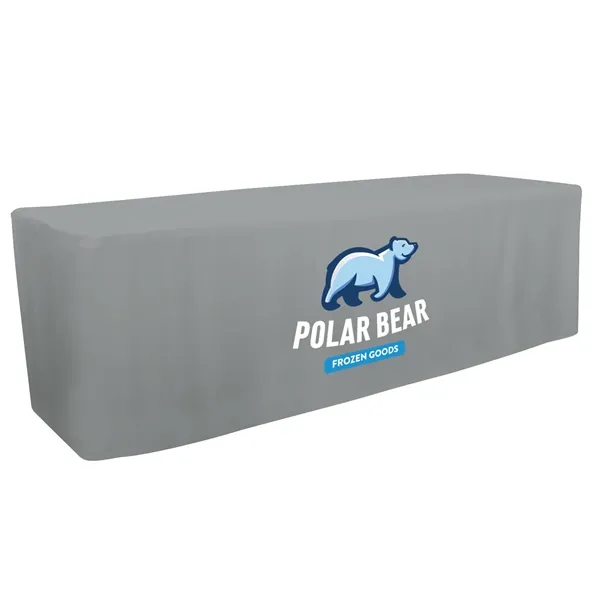 8' fitted table throw made of polyester poplin with 4 sided... from ASI 87188 Showdown Displays