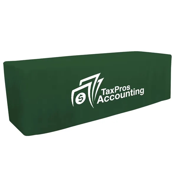 8' fitted table throw made of polyester poplin with 4 sided... from ASI 87188 Showdown Displays
