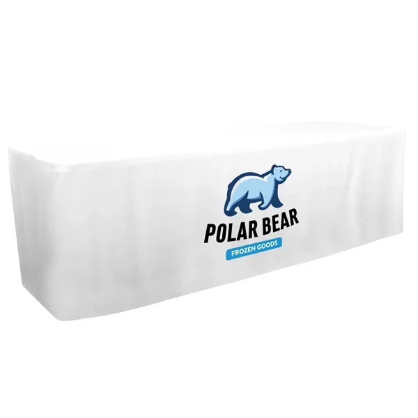 8' fitted table throw made of polyester poplin with 4 sided... from ASI 87188 Showdown Displays