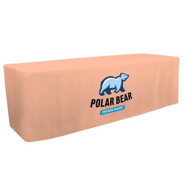 8' fitted table throw made of polyester poplin with 4 sided... from ASI 87188 Showdown Displays