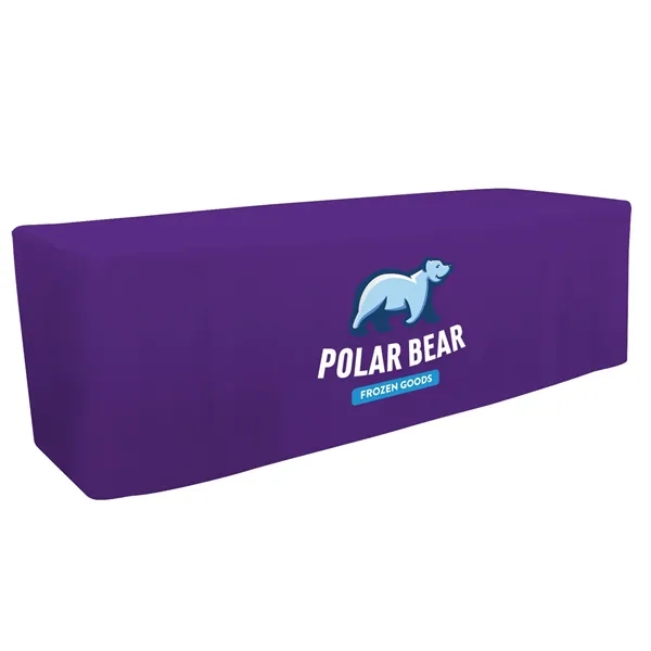 8' fitted table throw made of polyester poplin with 4 sided... from ASI 87188 Showdown Displays