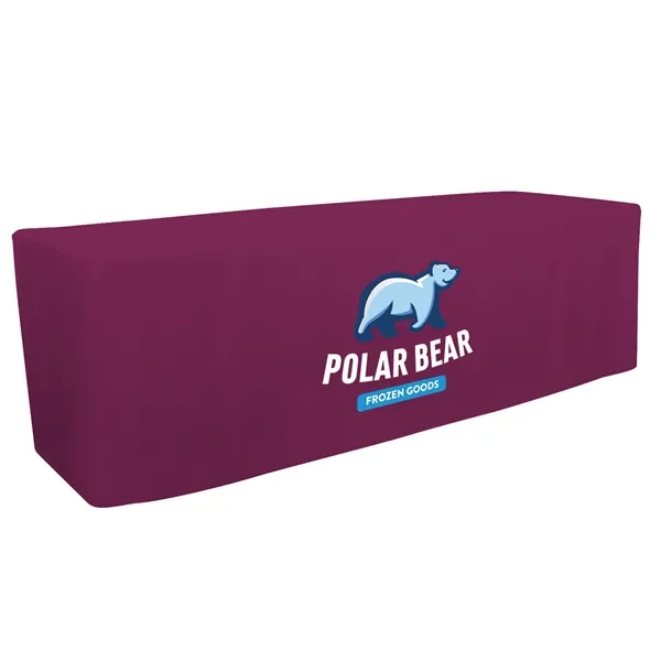 8' fitted table throw made of polyester poplin with 4 sided... from ASI 87188 Showdown Displays
