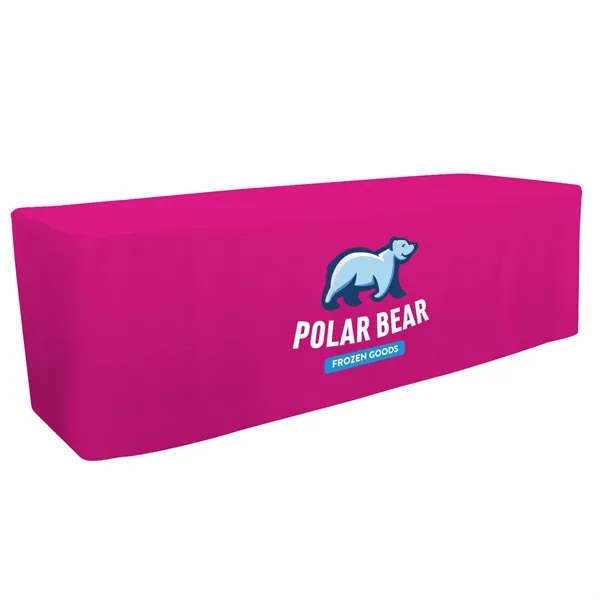 8' fitted table throw made of polyester poplin with 4 sided... from ASI 87188 Showdown Displays