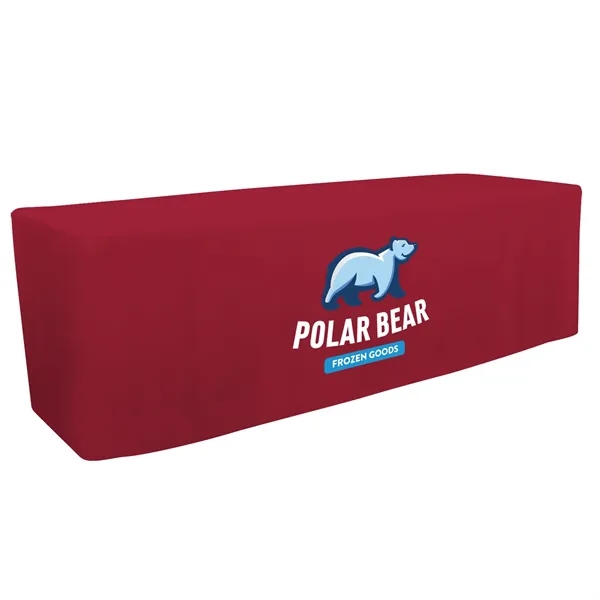 8' fitted table throw made of polyester poplin with 4 sided... from ASI 87188 Showdown Displays