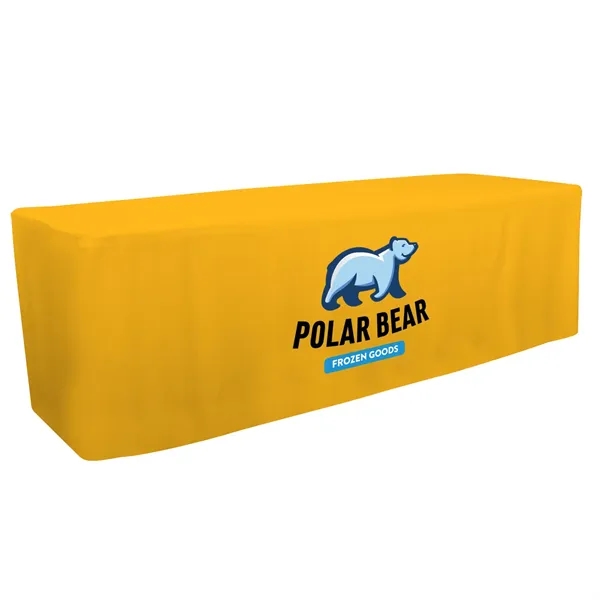 8' fitted table throw made of polyester poplin with 4 sided... from ASI 87188 Showdown Displays