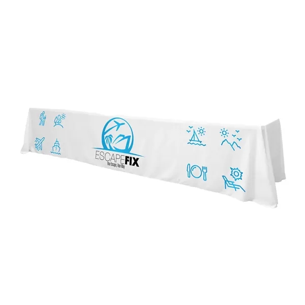 12' standard table throw made of polyester with 4 sides, draped... from ASI 87188 Showdown Displays