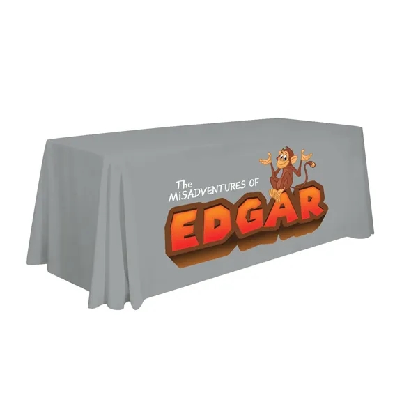 6' polyester table throws with 4 sides, draped corners and a... from ASI 87188 Showdown Displays