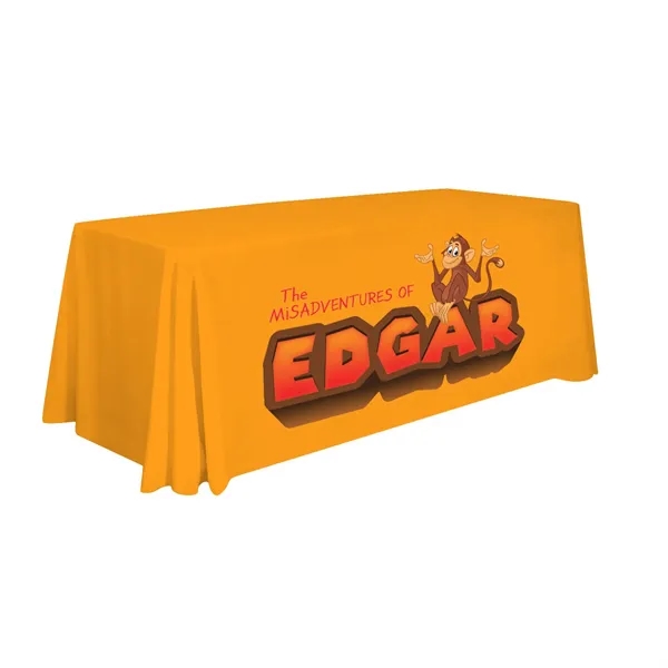 6' polyester table throws with 4 sides, draped corners and a... from ASI 87188 Showdown Displays