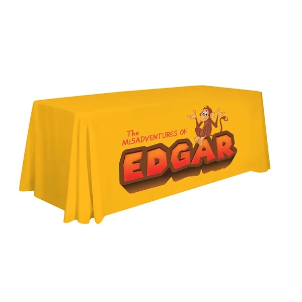 6' polyester table throws with 4 sides, draped corners and a... from ASI 87188 Showdown Displays