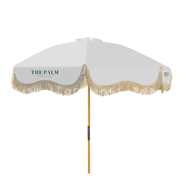 Bring charm to any outdoor event with this fringed market umbrella.... from ASI 87188 Showdown Displays