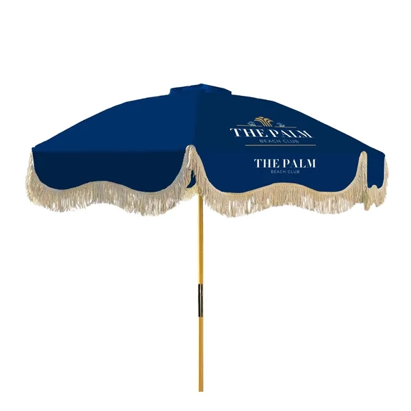 Bring charm to any outdoor event with this fringed market umbrella.... from ASI 87188 Showdown Displays