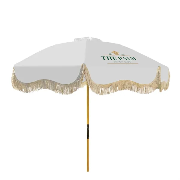 Bring charm to any outdoor event with this fringed market umbrella.... from ASI 87188 Showdown Displays