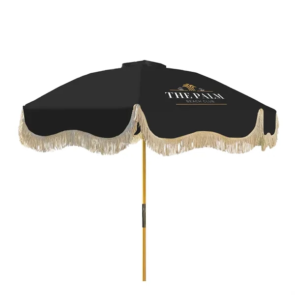 Bring charm to any outdoor event with this fringed market umbrella.... from ASI 87188 Showdown Displays