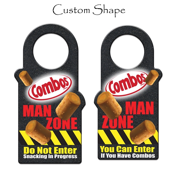 Full-color door hanger-knocker display with gloss laminated finish in 20-24 square... from ASI 90807 Tekweld