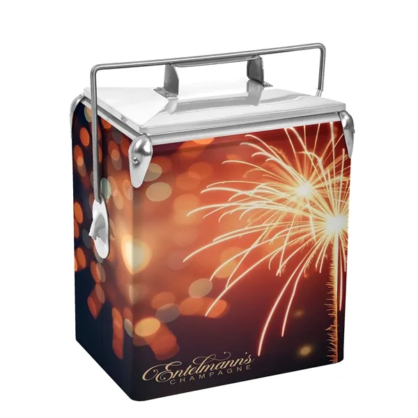 Old school cool meets modern tech-this nostalgic cooler blends timeless charm... from ASI 87188 Showdown Displays