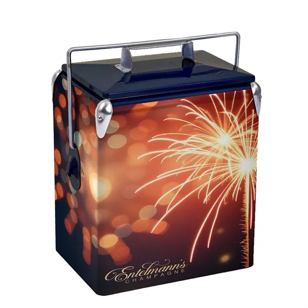 Old school cool meets modern tech-this nostalgic cooler blends timeless charm... from ASI 87188 Showdown Displays