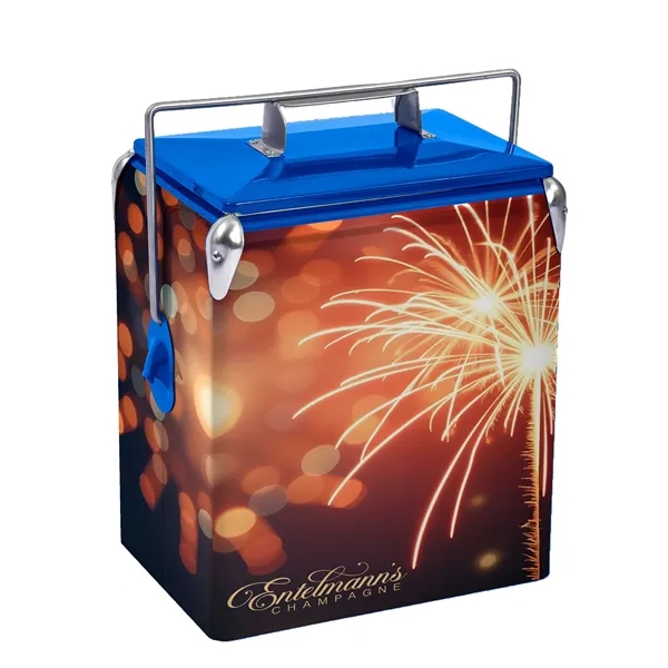 Old school cool meets modern tech-this nostalgic cooler blends timeless charm... from ASI 87188 Showdown Displays