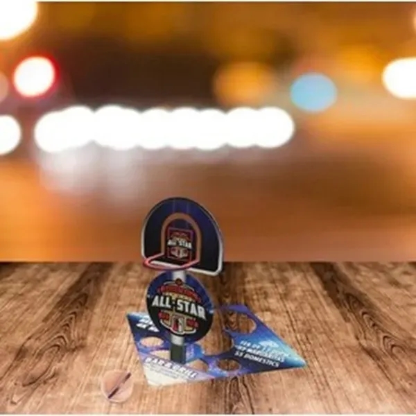 Pop-Ups! Basketball Mini Table Game + Coaster. A fun, interactive &... from ASI 43530 California Tattoos