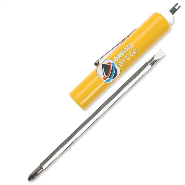 6.68"W x .68" Diameter standard screwdriver with valve stem top that... from ASI 54040 Fey Promo / Mi Line by Fey