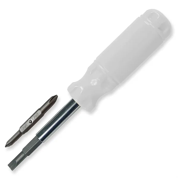 7.25"W x 1.25" Diameter screwdriver multi-tool with flat blades, Phillips heads... from ASI 54040 Fey Promo / Mi Line by Fey
