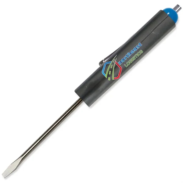Pocket screwdriver with 1/8" flat tip blade and magnet top.... from ASI 54040 Fey Promo / Mi Line by Fey