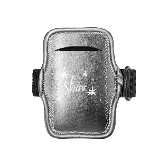 Metallic neoprene smartphone and iPod holder with adjustable elastic armband.... from ASI 74710 Numo / NUMO