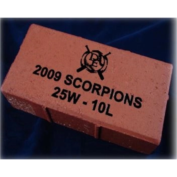 The 4" x 8" miniature red clay brick is perfect for... from ASI 92531 Unique Custom Products / UCP