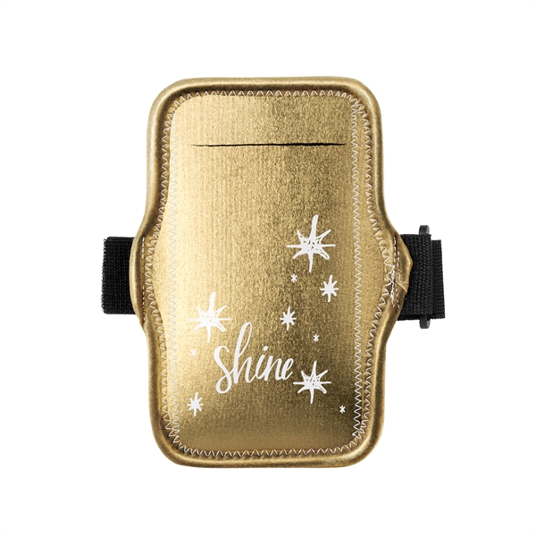 Metallic neoprene jogstrap smartphone/iPod holder with adjustable elastic armband.... from ASI 74710 Numo / NUMO