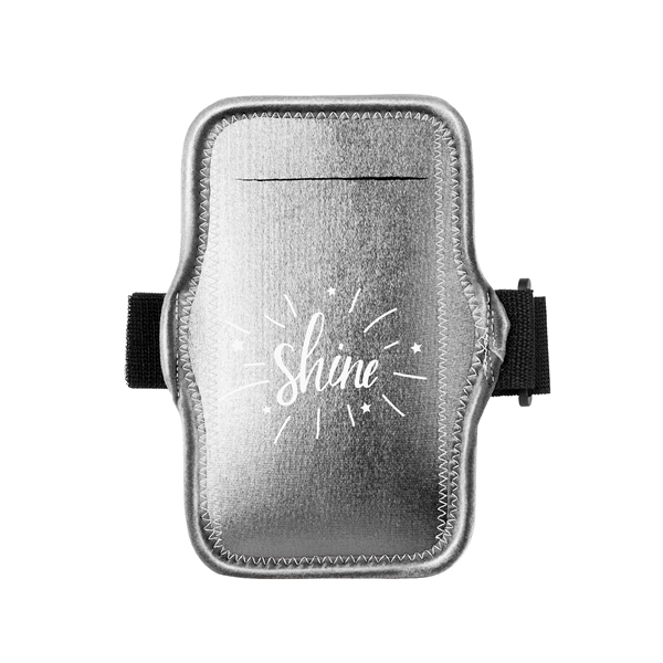 Metallic neoprene jogstrap smartphone/iPod holder with adjustable elastic armband.... from ASI 74710 Numo / NUMO