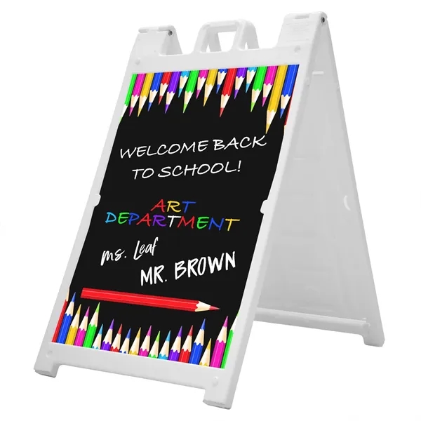 Constructed of durable plastic, this A-frame is maintenance-free and weather-resistant, making... from ASI 87188 Showdown Displays