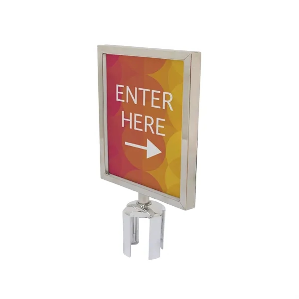 Add messaging to your belt barriers to guide and inform customers.... from ASI 87188 Showdown Displays