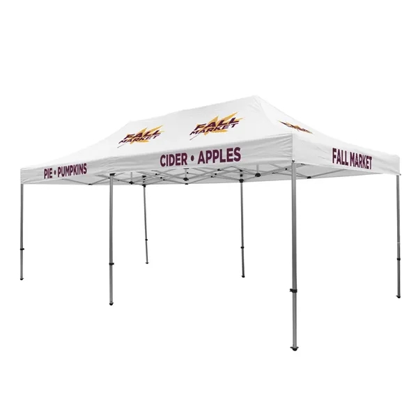 Tent kit with a 20' x 10' tent, crank-up canopy, stake... from ASI 87188 Showdown Displays