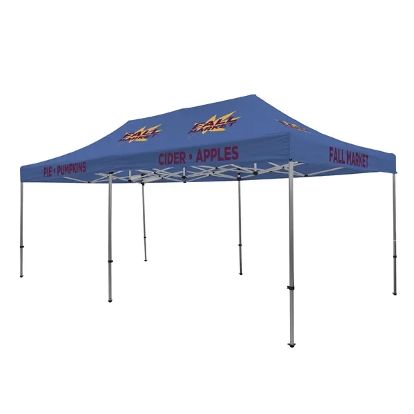 Tent kit with a 20' x 10' tent, crank-up canopy, stake... from ASI 87188 Showdown Displays