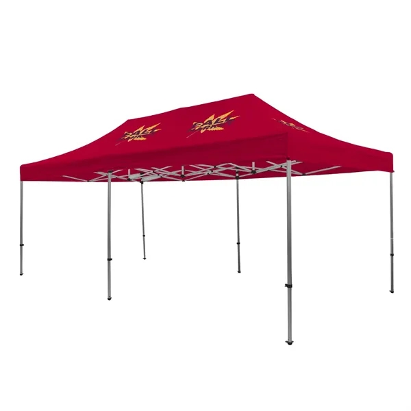 Tent kit with a 20' x 10' tent, crank-up canopy, stake... from ASI 87188 Showdown Displays