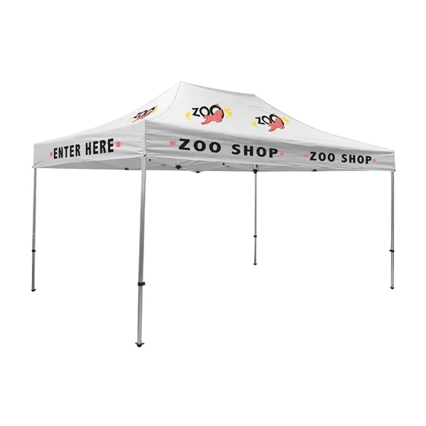 Tent kit with a 15' x 10' tent, crank-up canopy, stake... from ASI 87188 Showdown Displays