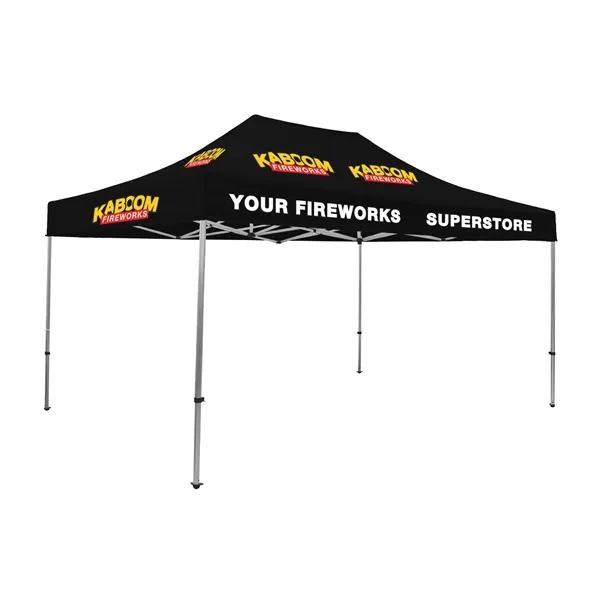 Tent kit with a 15' x 10' tent, crank-up canopy, stake... from ASI 87188 Showdown Displays