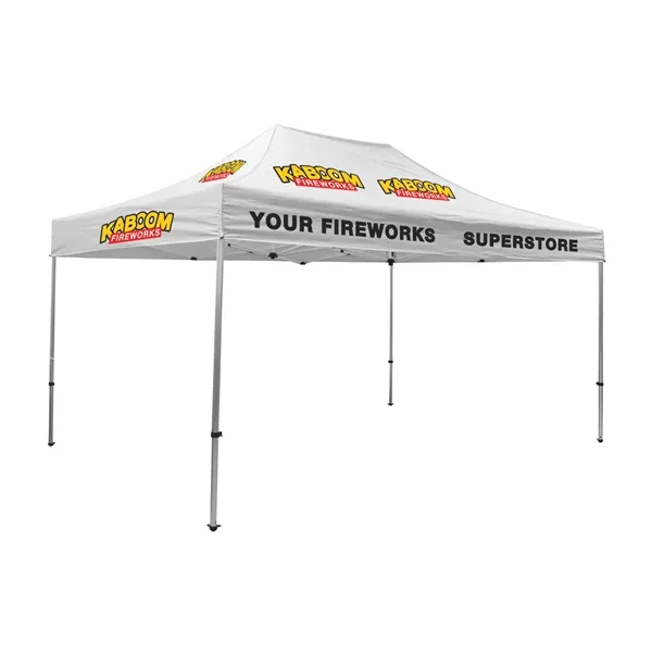 Tent kit with a 15' x 10' tent, crank-up canopy, stake... from ASI 87188 Showdown Displays